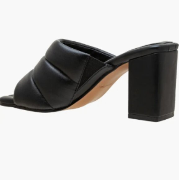 🔥 Lisa Vicky VERY-V Black Block Heel Sandals – Size 10 – Bold, Sleek & NIB - Picture 6 of 8